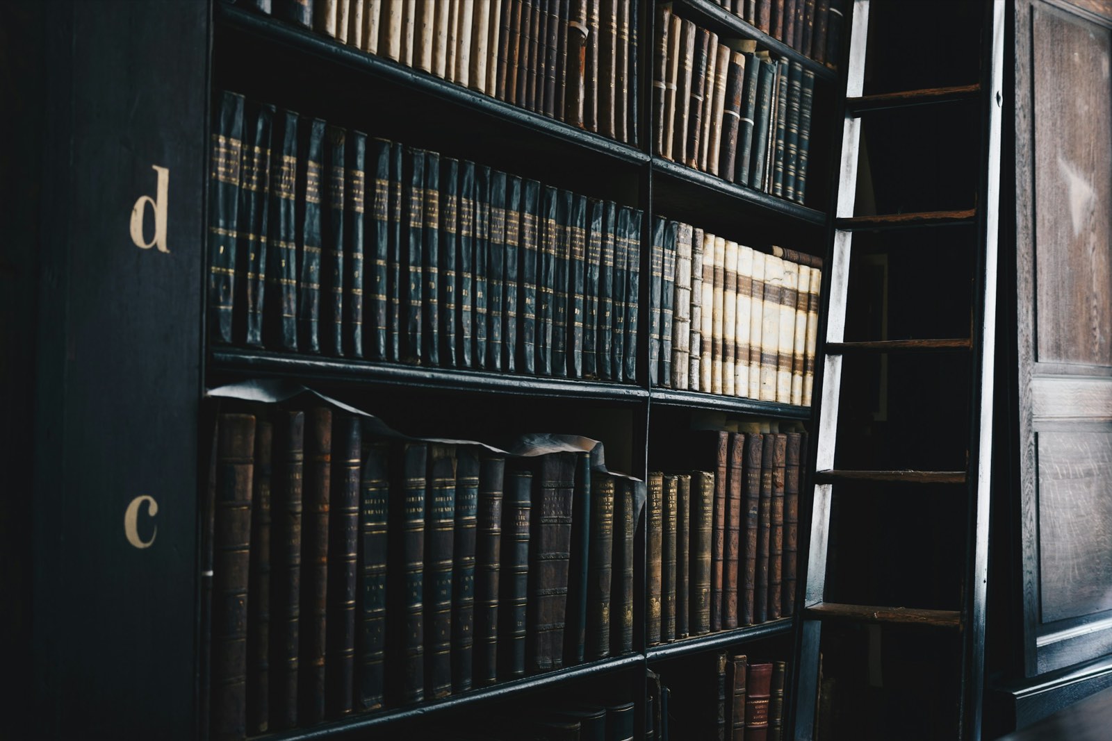 Law library shelves